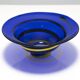 Blue art glass bowl, 1960s