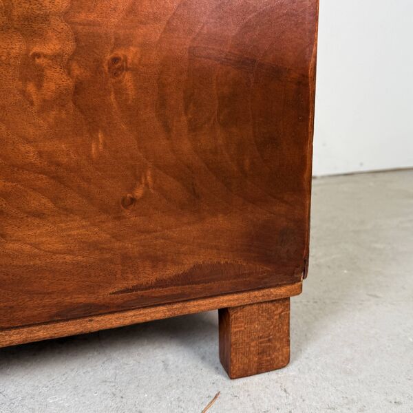 Cabinet audio Art Déco avec tiroir coulissant