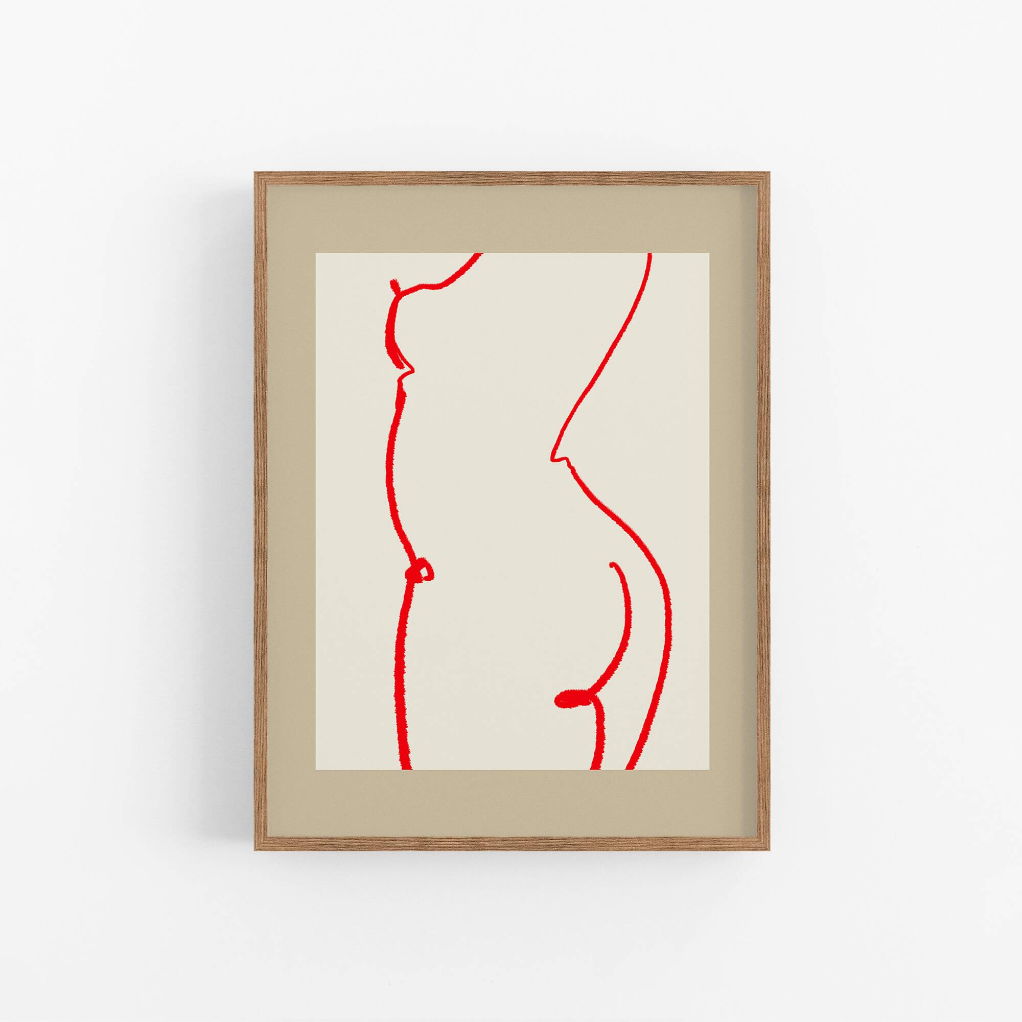 Female figure giclee art print, 50x70cm
