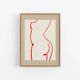 Female figure giclee art print, 50x70cm