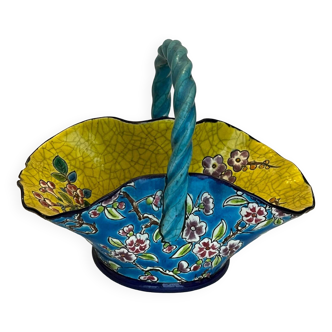 Panier en émaux de Longwy