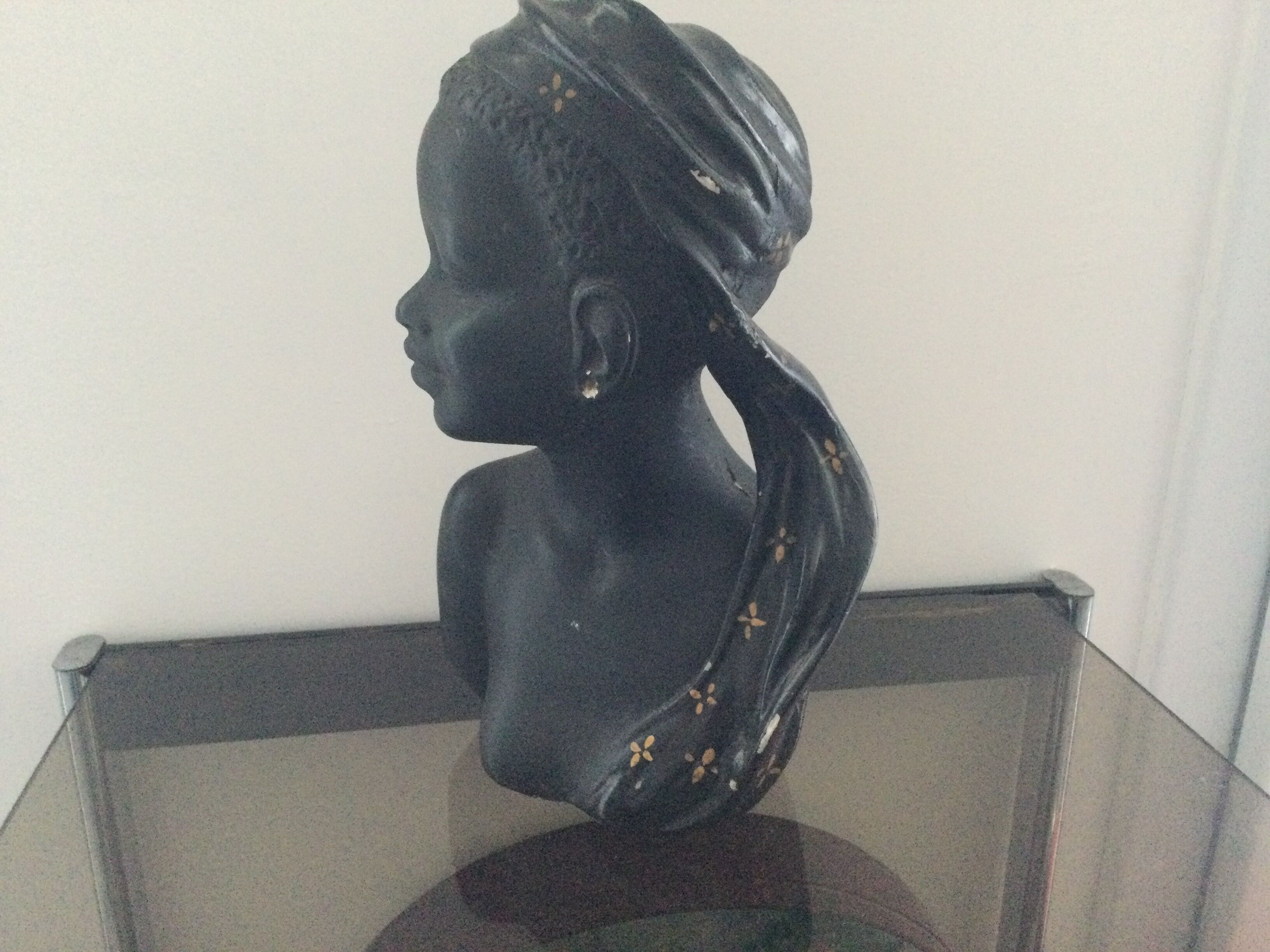 Plaster bust by Giuseppe Carli