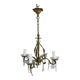 Chandelier With 4 Lights Bronze And Tassels