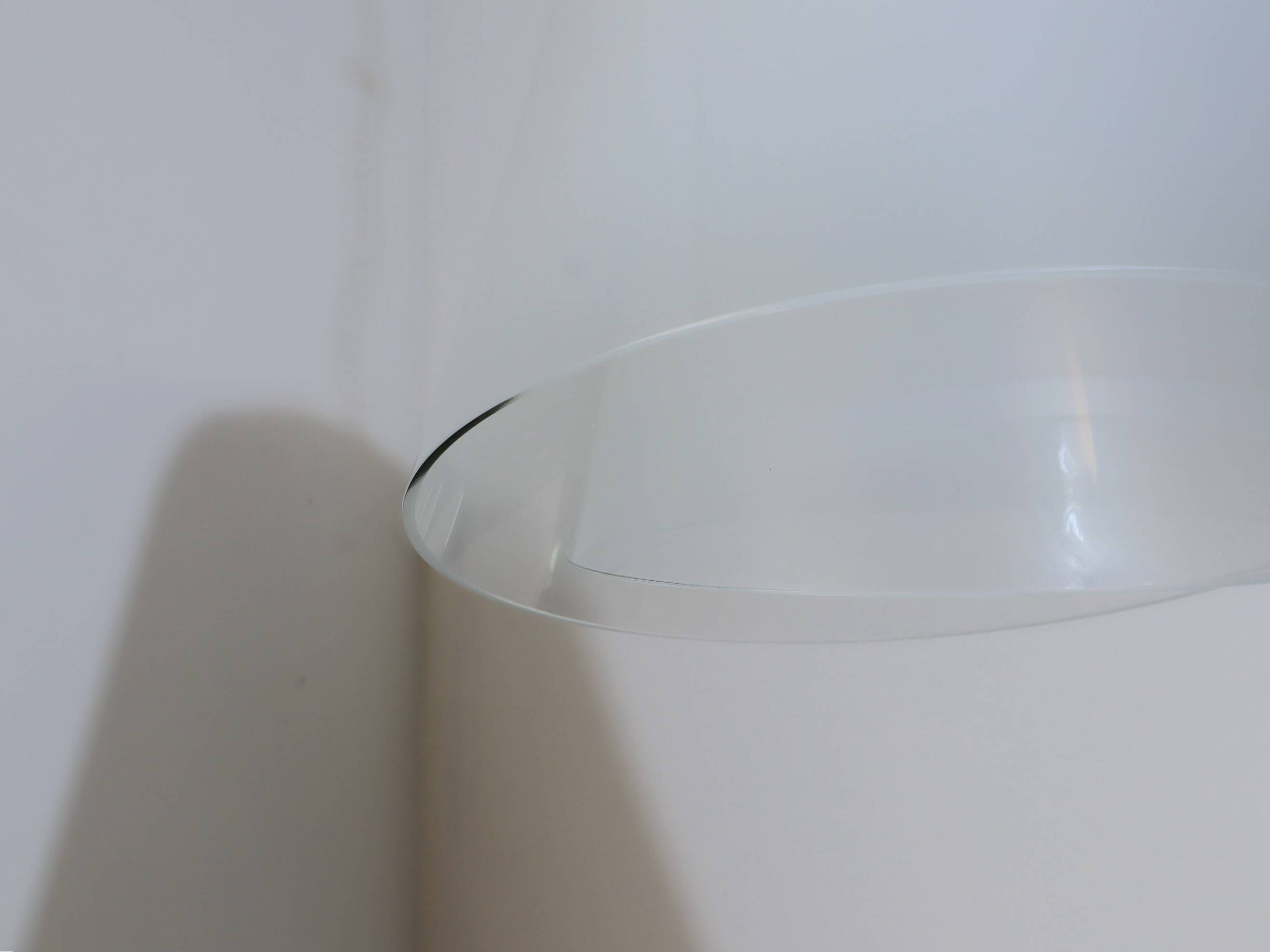 1970s Murano glass "Giglio" double dome pendant lamp by LAMPERTI