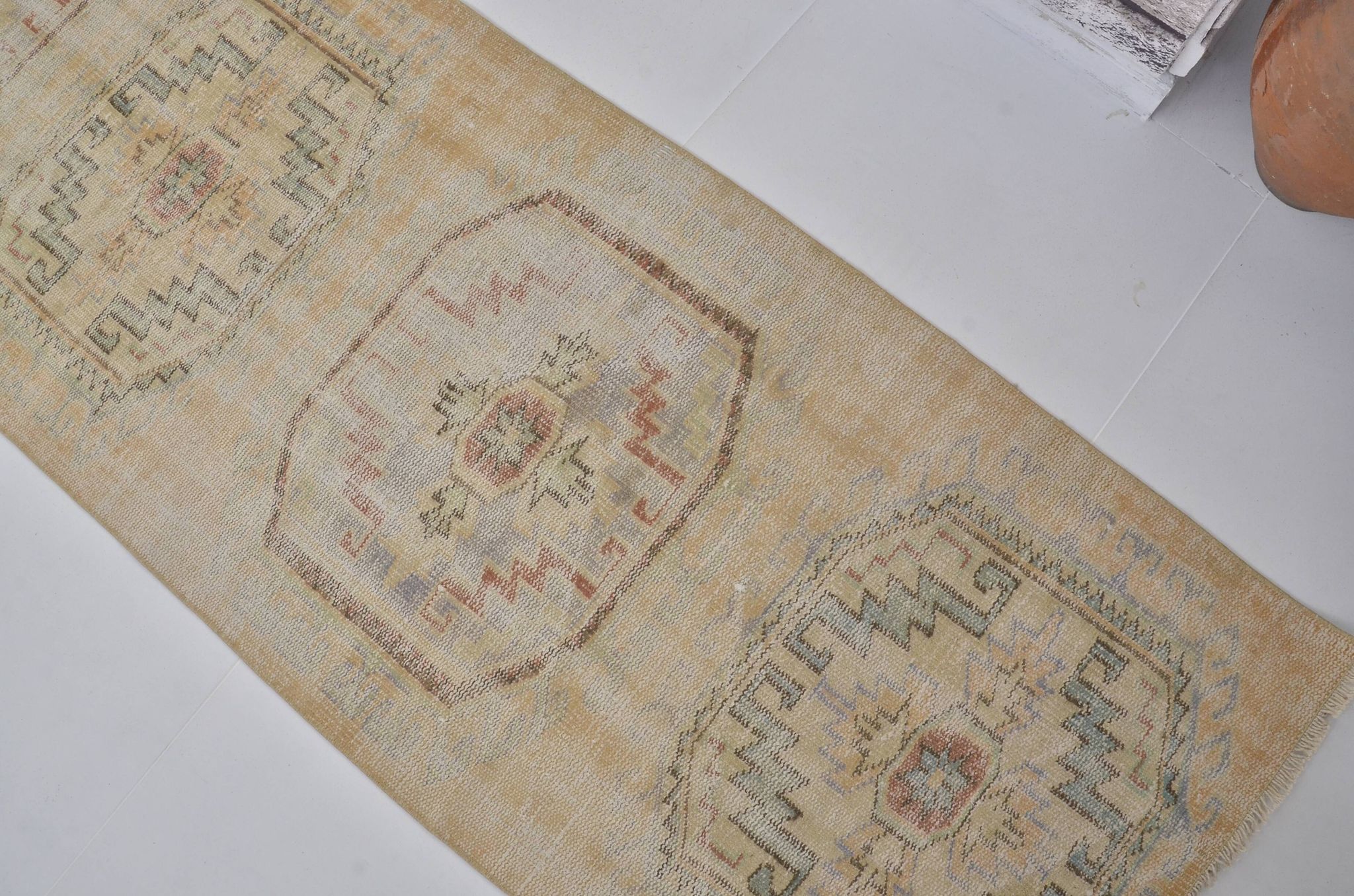 Oushak Antique Hallway Vintage Rug sku1930