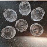 Set of 6 stemmed glasses
