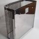 Chromed steel industrial wall paper basket, 60s
