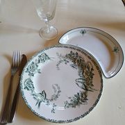 Salad plates in croissant English earthenware