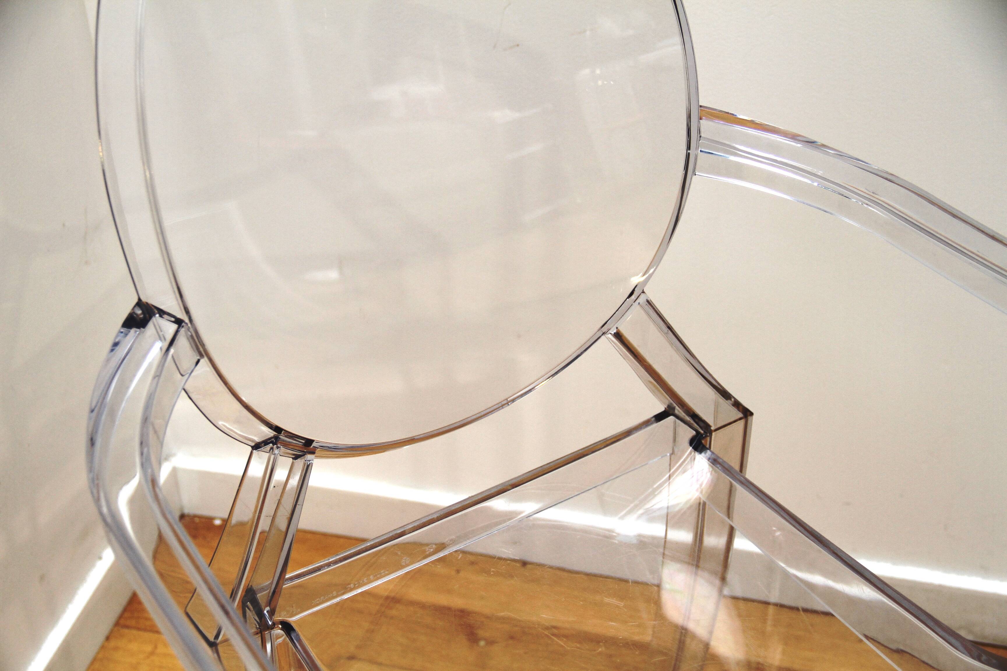 Pair of Louis Ghost chairs, Philippe Starck
