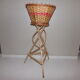 Rattan and wicker plant holders