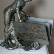 Art nouveau letter holder by Elsie Ward Hering