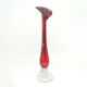 Mid-century modern vase, glass, HSG Tarnowiec, Poland, 1970s