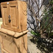 Compact Parisian buffet, 2 elements, pine/beech.