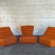 Leather sofa Saparella design Michel Ducaroy 70