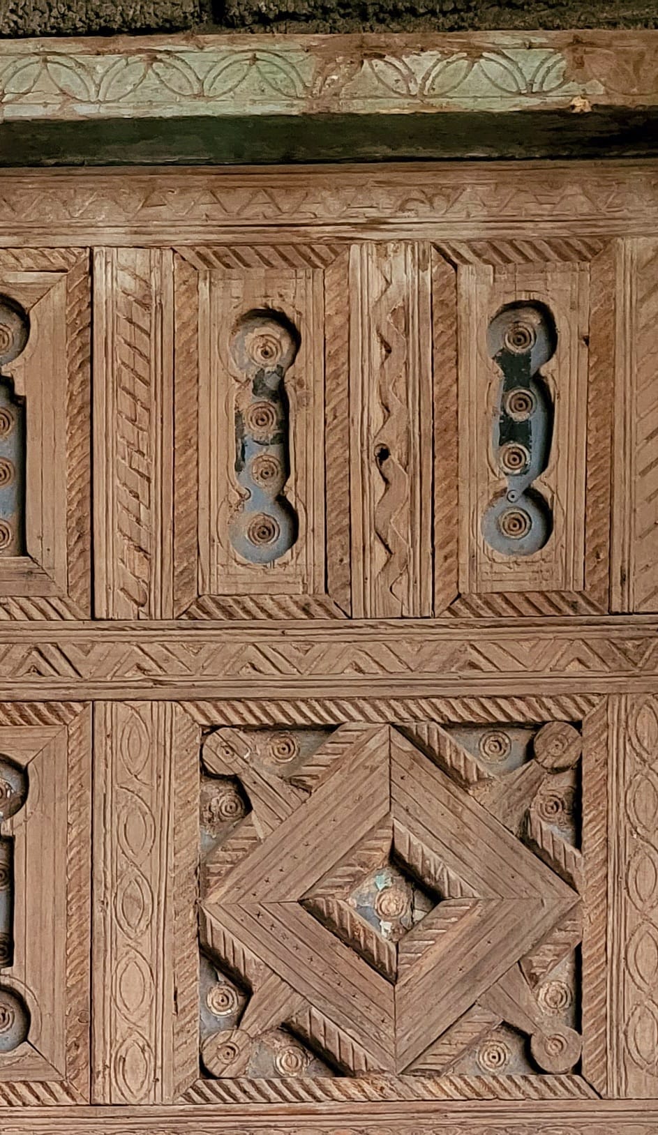 Ancient carved Berber door