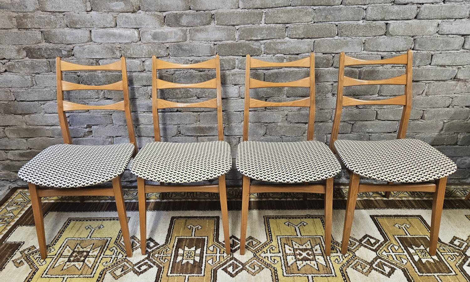 Set de 4 chaises scandinaves par Bähre Mignon Möbel 1960