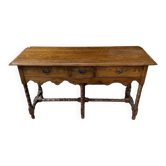 1950s oak console table