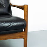 Midcentury leather lounge sofa 1960s