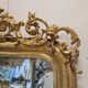 Large antique gilded mirror in Louis Philippe style
