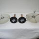 Paire de lampes de table champignons
