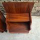 Pair of teak bedside tables
