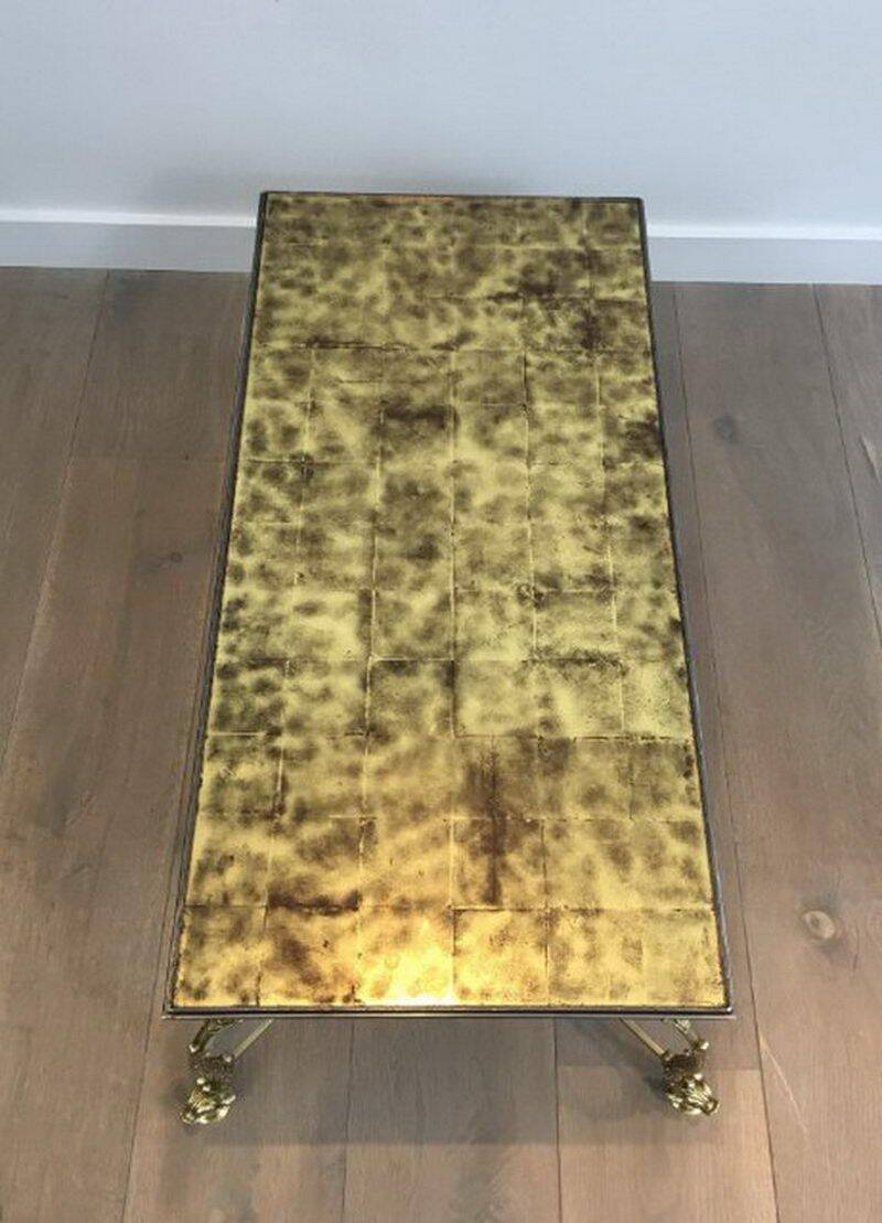 Table basse en laiton Maison Jansen