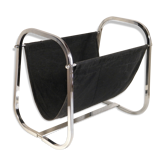 Chrome and fabric magazine holders 1970