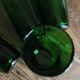 Un lot de 4 grands verres Vereco vert vintage