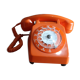 Telephone vintage orange