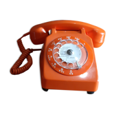 Orange vintage phone