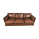 Brown leather sofa year 1970