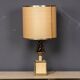 A vintage 20thc italian bergere lamp with pine cone detailing c.1970