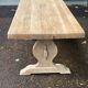 Renovated 19th century solid oak monastery dining table 200cm