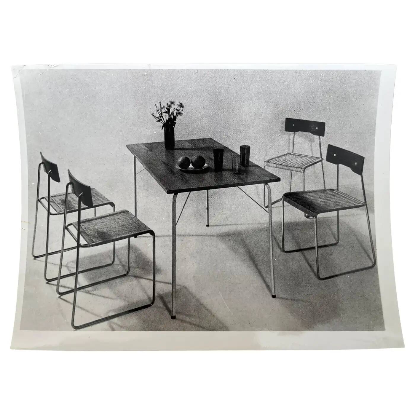 Original photo of furniture by Helmuth Magga - Deutsche Werkstätten / 1957