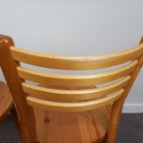 Pine chairs 80s set of 4