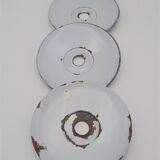 Set of 3 enamelled hanging