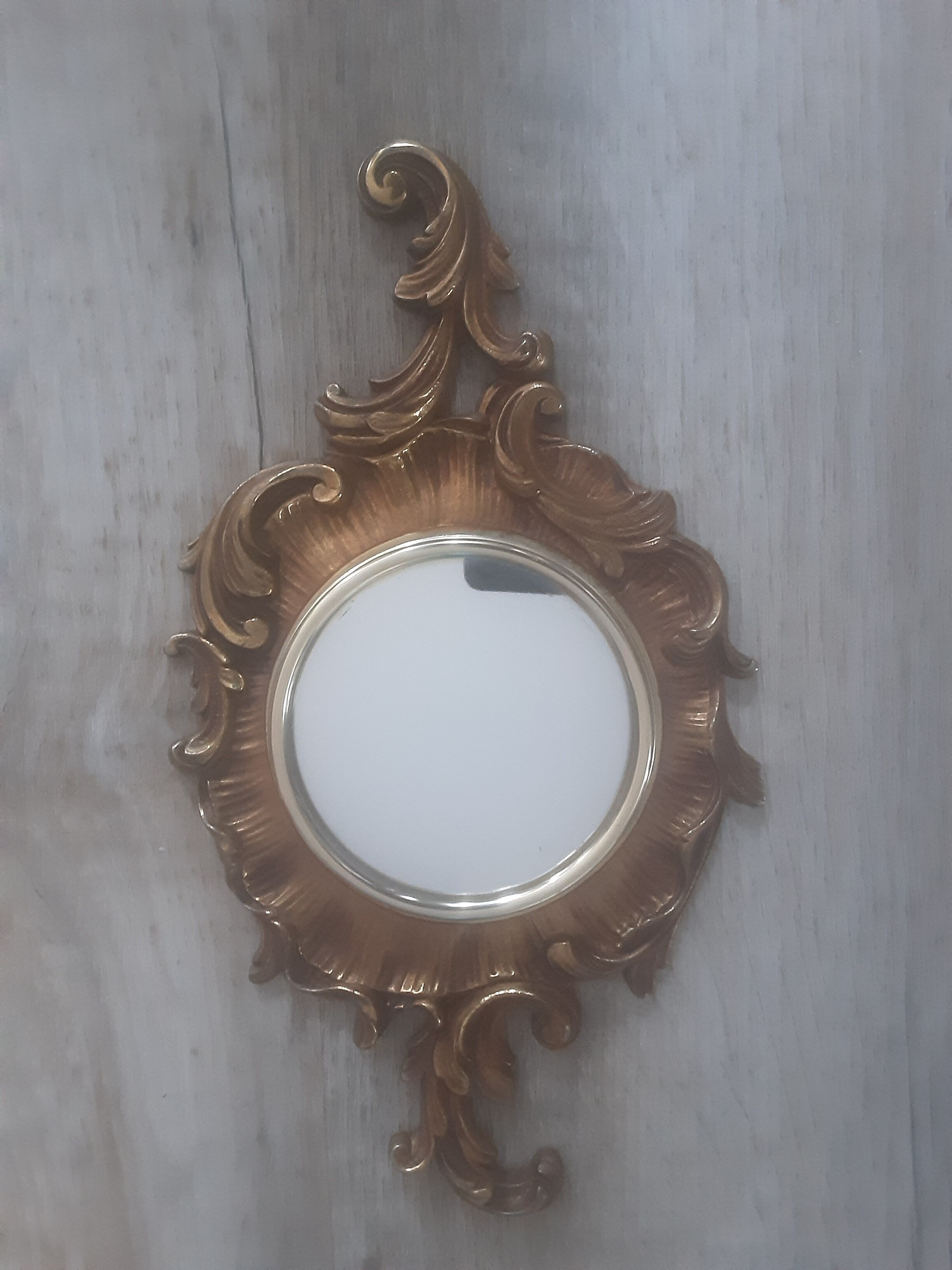 Bronze wall mirror - vintage