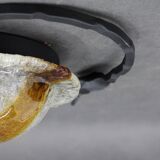 1970s Italian Wall Sculpture With Glass Shade