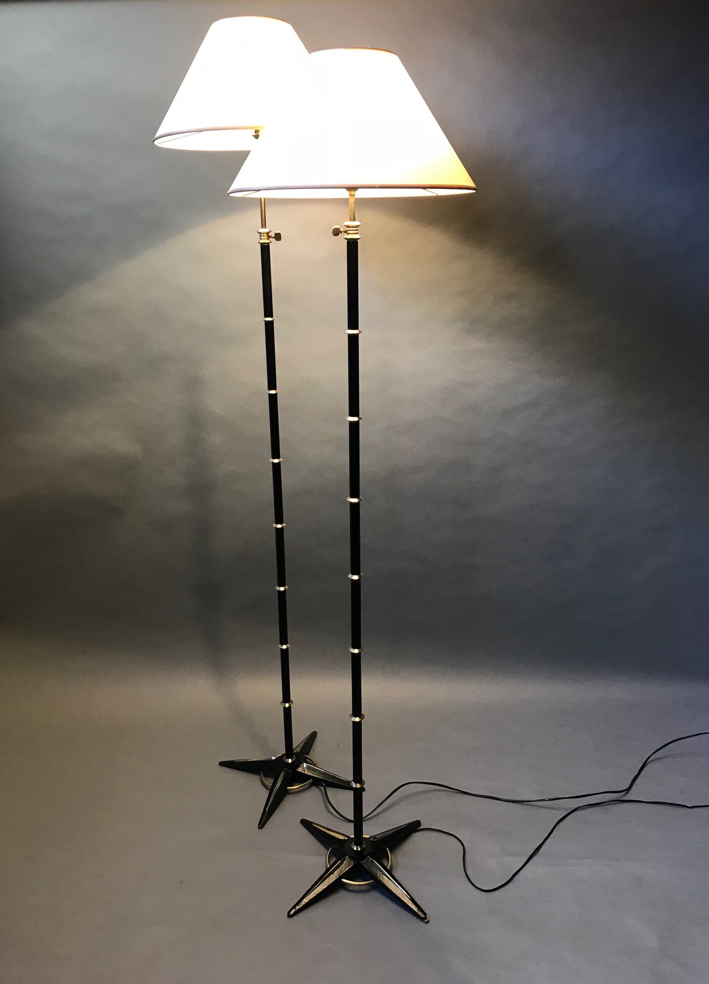 Lampadaire de Gilles Sermadiras pour la galerie Maison et Jardin