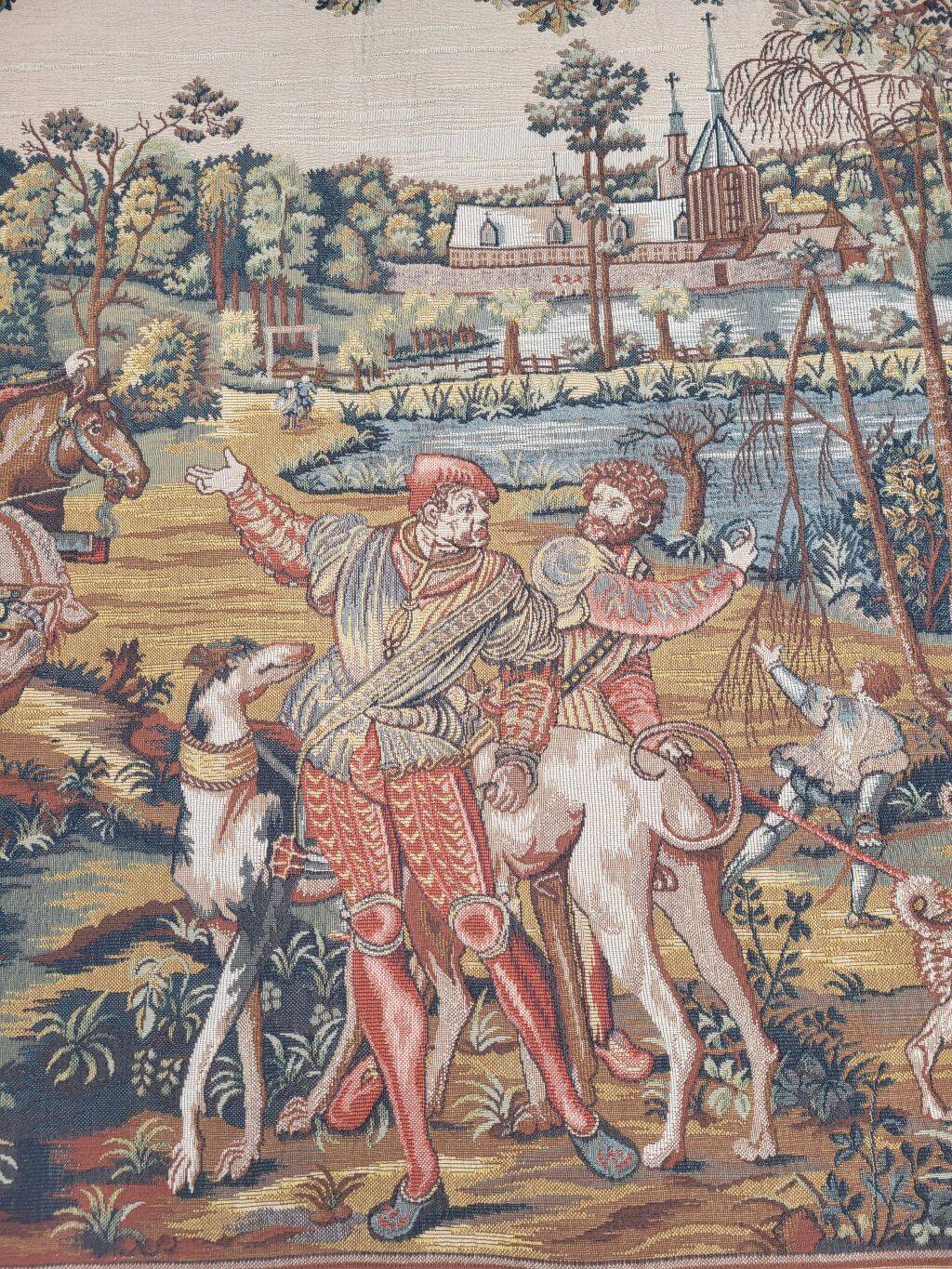 Vintage Tapestry Aubusson Style Made in France with Label