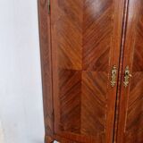 Corner marquetry cabinet