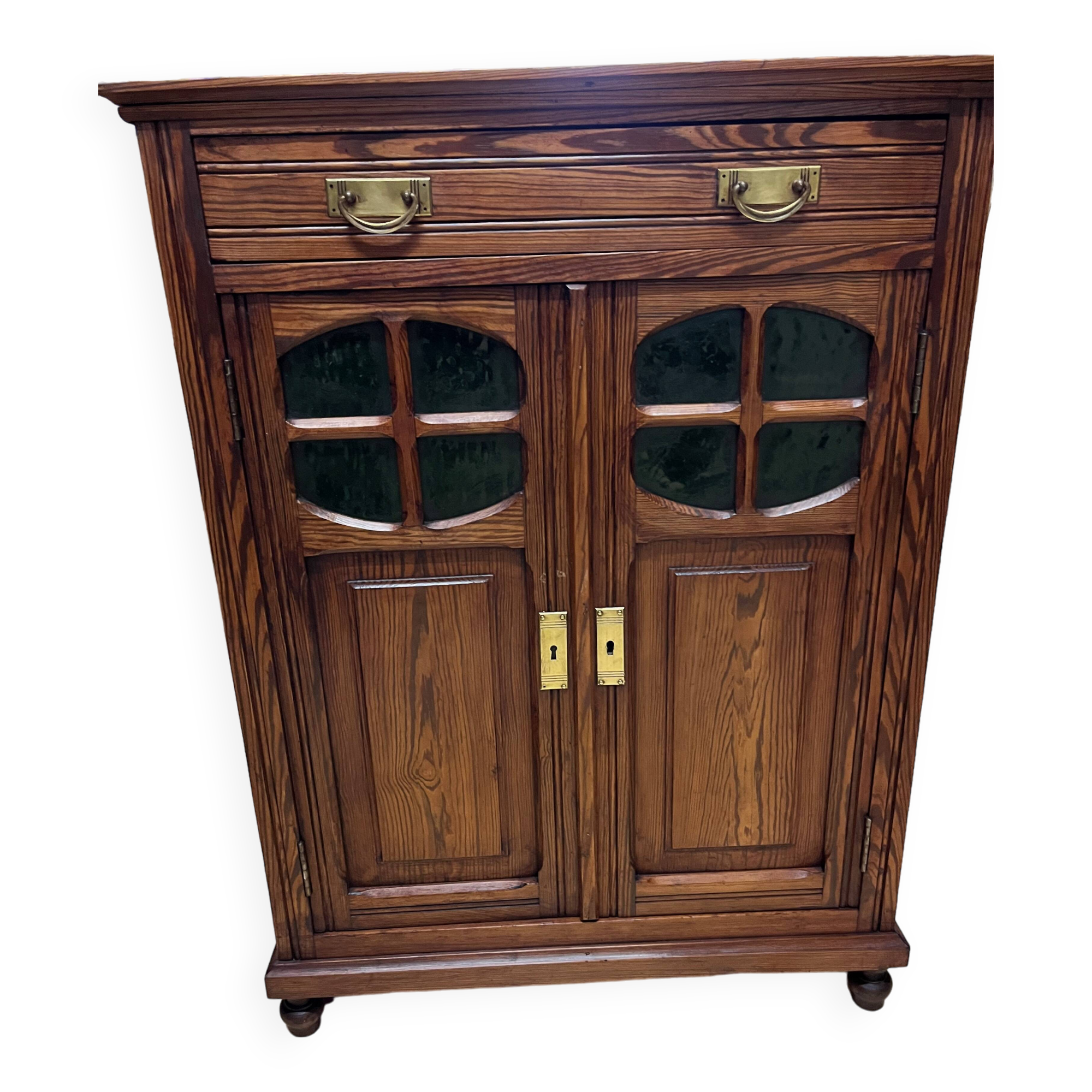 old children's wardrobe in fir