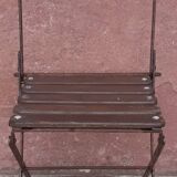 Foldable wrought iron chair