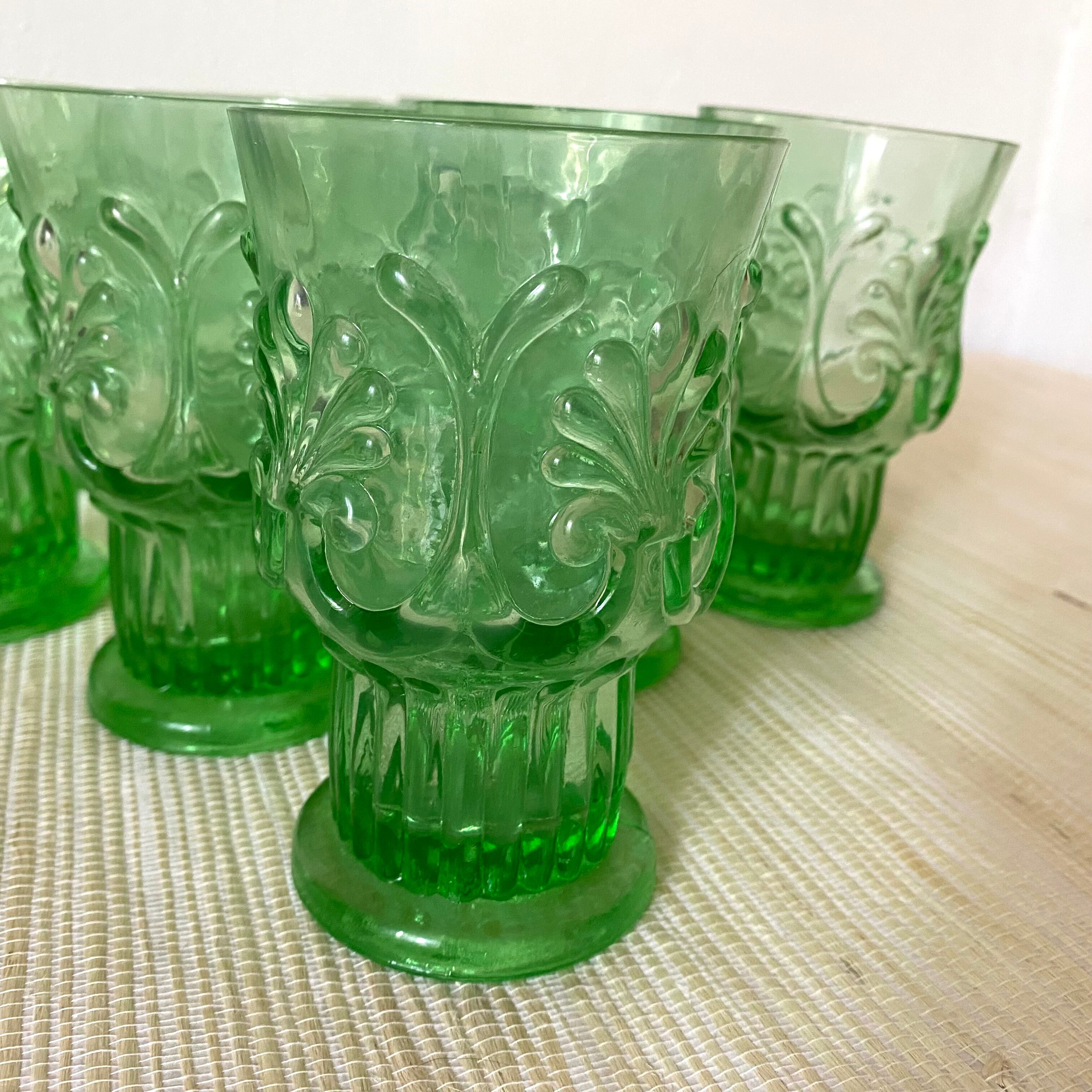 Baroque style water glasses