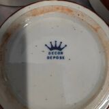 3 ceramic illustration Guy Mocquet for the secours populaire vintage 70's