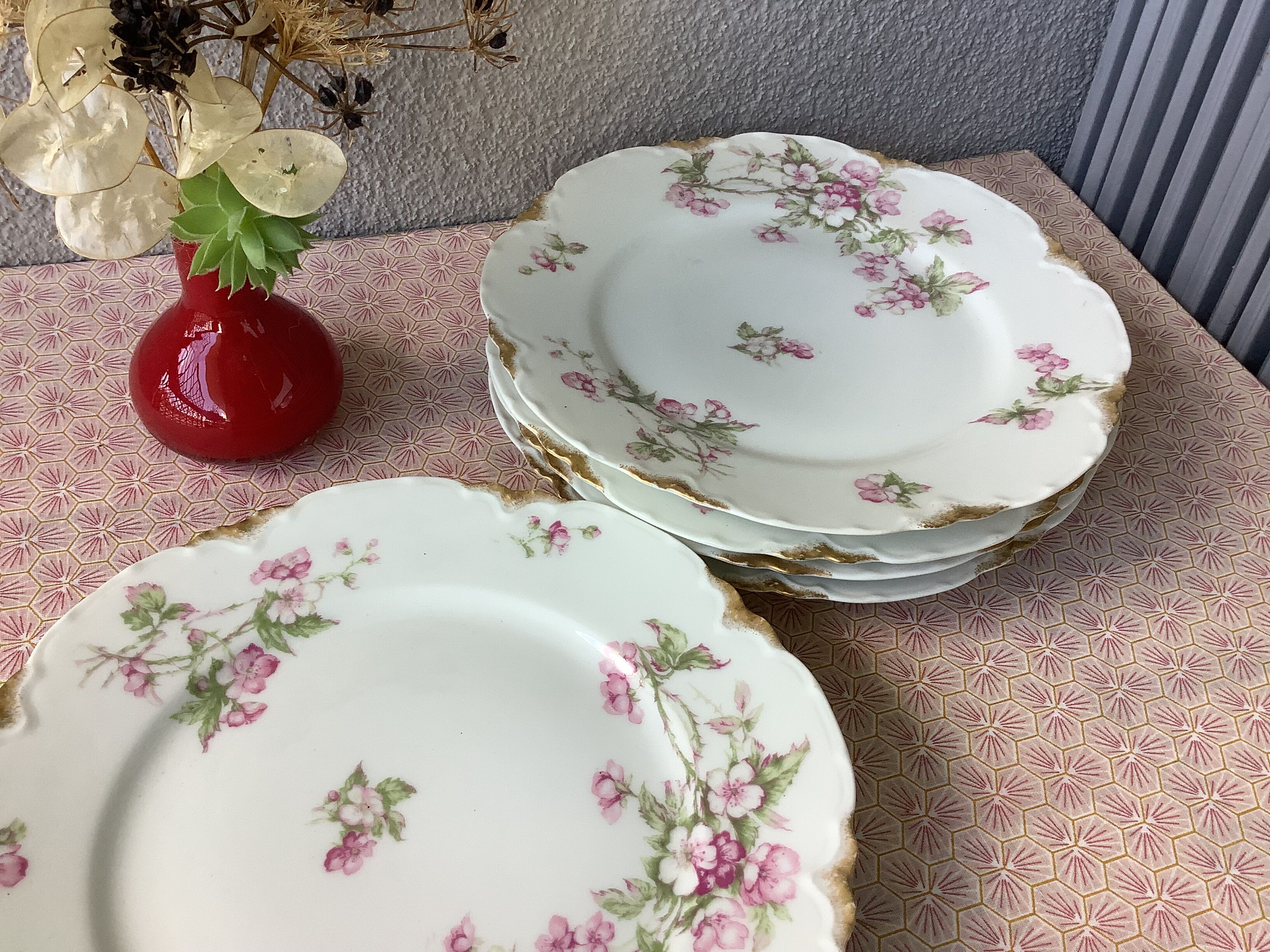 Plates Haviland Limoges 1900 - floral decoration liberty