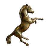 Cheval cabré en laiton massif