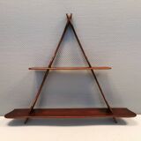 Beautiful shelf in solid teak wood designed/produced by Peder Moss 1950-1960s Denmark.
