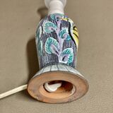 Duo of scandinavian ceramic lamps design 1960