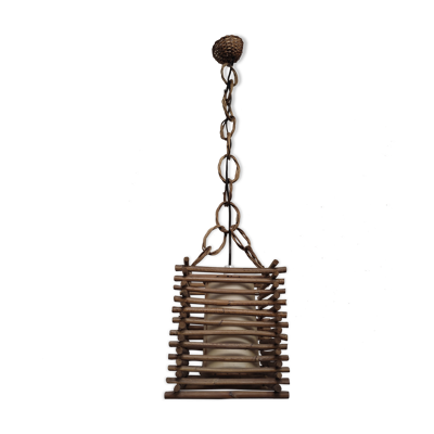 Suspension en rotin